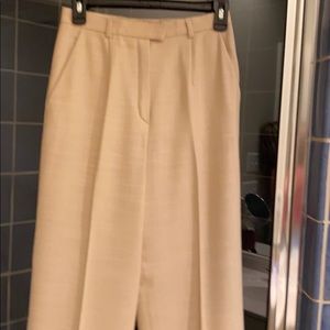 Escada cream-color pants.